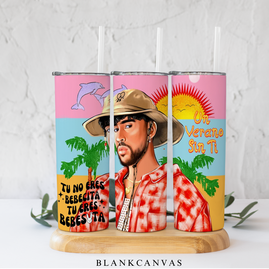 Bad Bunny 20 oz tumbler