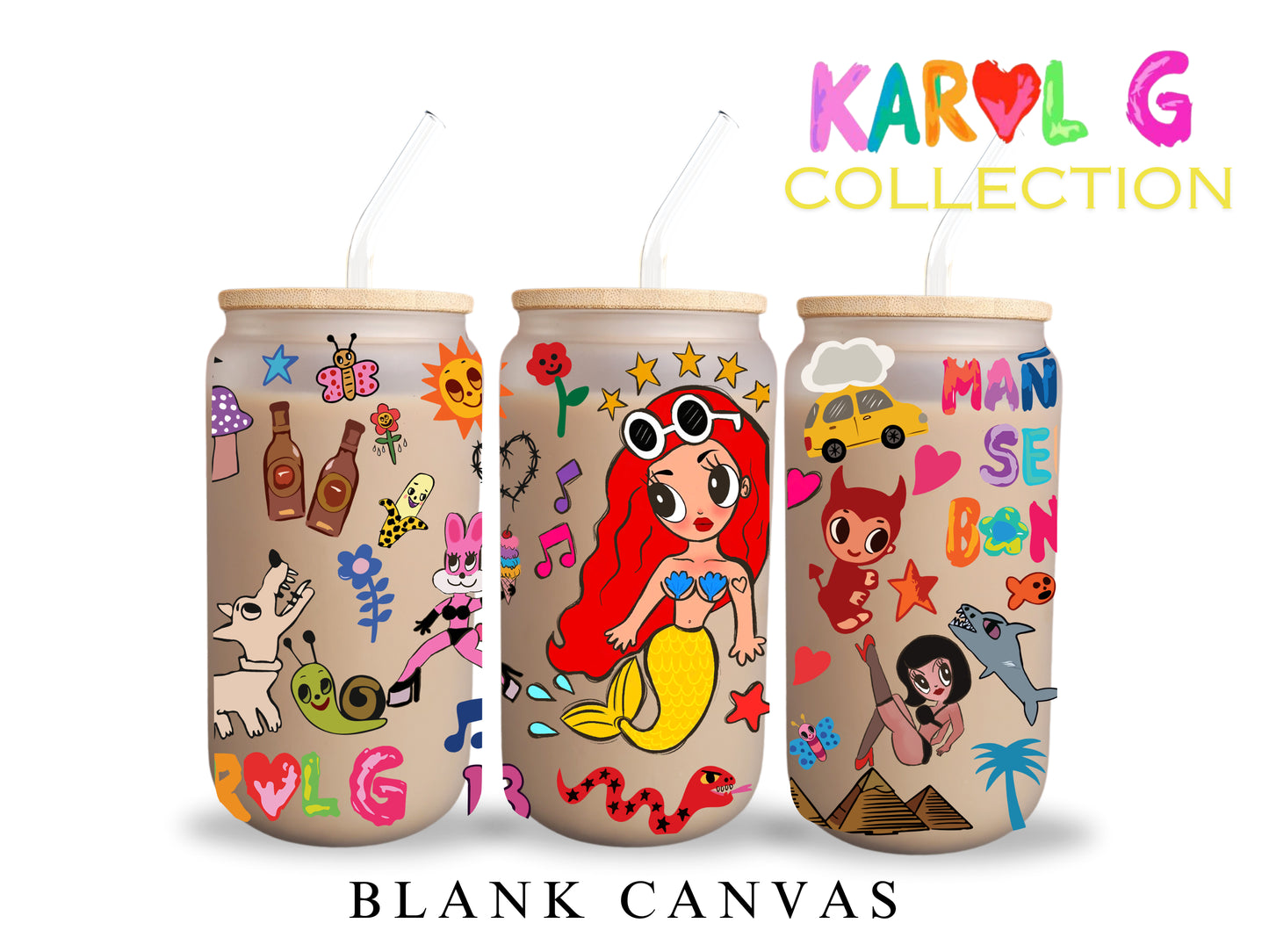 Karol G Glass Can Collection