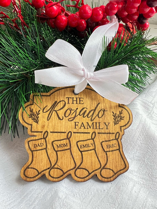 Family Stocking Ornament